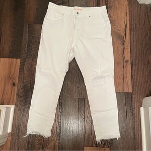 Levi's High Rise White Ankle Jeans for Women
